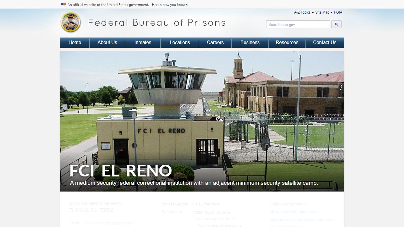 FCI El Reno - BOP